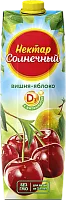 Solnechnyi Nectar apple and cherry juice, 0.95 l