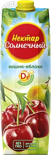 Solnechnyi Nectar apple and cherry juice, 0.95 l Solnechnyi Nectar apple and cherry juice, 0.95 l
