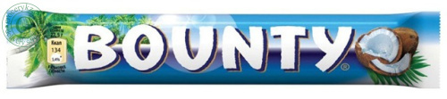 Bounty chocolate bar, 55 g