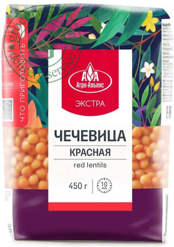 Agro Alliance red lentils, 450 g
