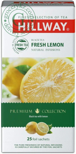 Hillway Fresh Lemon black tea, 25 bags