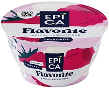 Epica Flavorite curd yogurt, raspberries and mascarpone, 130 g