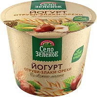 Selo Zelenoe yogurt, bran, cereals, and nuts, 120 g