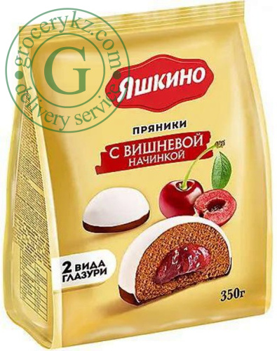 Yashkino gingerbread, cherry, 350 g