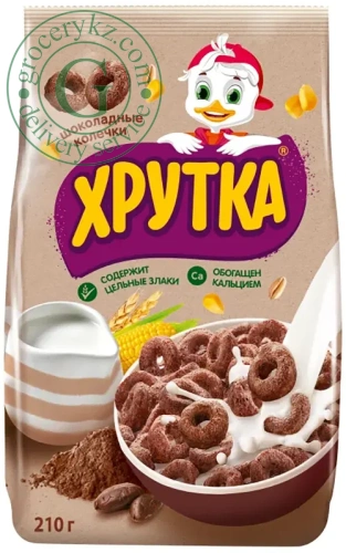 Nestle Khrutka chocolate cereal rings, 210 g