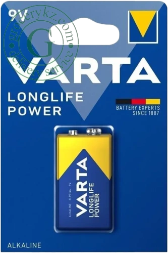 Varta 9V battery, 1 pc