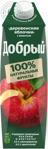 Dobry apple juice with pulp, 1l Dobry apple juice with pulp, 1l