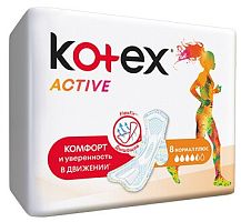 Kotex Active Normal period pads, 8 pc