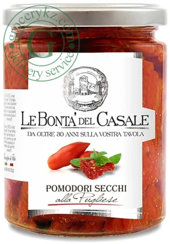 Le Bonta del Casale sun dried tomatoes, 314 ml