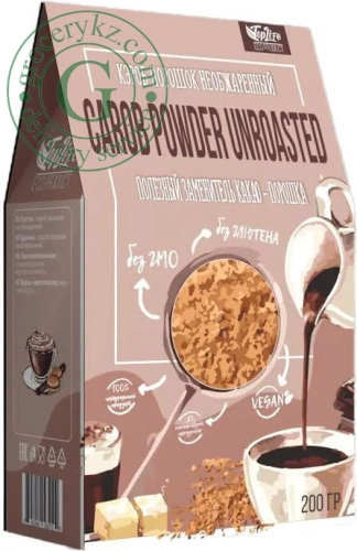 TopLife unroasted carob powder, 200 g