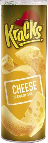 Kracks potato chips, cheese, 160 g