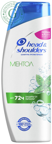 Head & Shoulders anti-dandruff shampoo, menthol, 400 ml