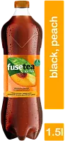 Fuse-Tea black ice tea, peach, 1.5 l