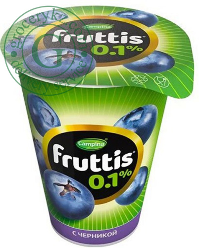 Fruttis yogurt, 0.1%,  blueberry, 310 g