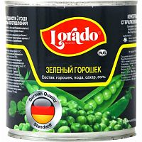 Lorado canned green peas, 425 ml