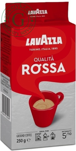 Lavazza Qualita Rossa ground coffee, flow pack, 250 g