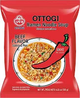 Ottogi beef flavour ramen, hot, 120 g