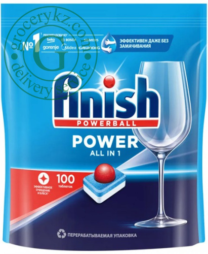 Finish Powerball Power All in 1 dishwasher tablets, 100 tablets