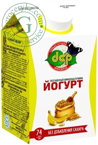 Dep drinking yogurt, banana and cereals, 500 ml