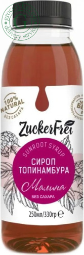 ZuckerFrei sunroot syrup, raspberry, 250 ml