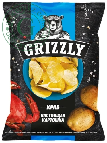 Grizzly potato chips, crab, 110 g
