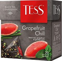 Tess Grapefriut Chill black tea, 20 pyramids