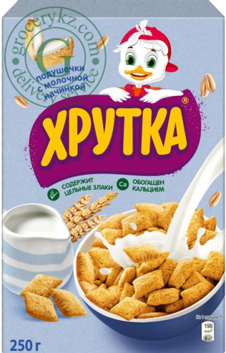 Nestle Khrutka cereal pads, milk filling, 250 g