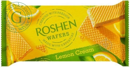 Roshen wafers, lemon, 216 g
