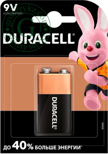 Duracell 9V batteries, 1 pc