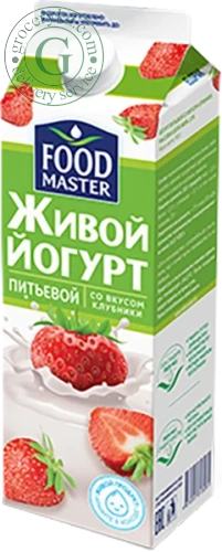 Foodmaster drinking live yogurt, strawberry, 900 g