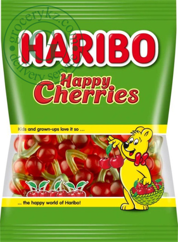 Haribo jelly beans, happy cherries, 80 g