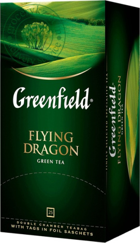 Greenfield Flying Dragon green tea, 25 bags