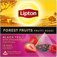 Lipton black tea, forest fruits, 20 pyramids
