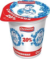 Sour cream Ehrmann, 20%, 375 g