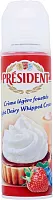 President whipped dairy cream, 250 g