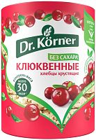 Dr. Korner cereal crispbread, cranberry, 100 g