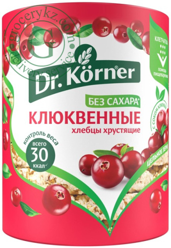 Dr. Korner cereal crispbread, cranberry, 100 g