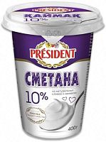 President sour cream, 10%, 400 g