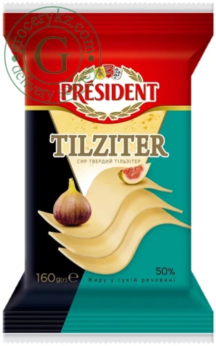 President Tilsiter hard cheese, 160 g