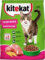 Kitekat dry cat food, veal, 350 g