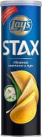 Lay's STAX potato chips, sour cream and onion, 140 g