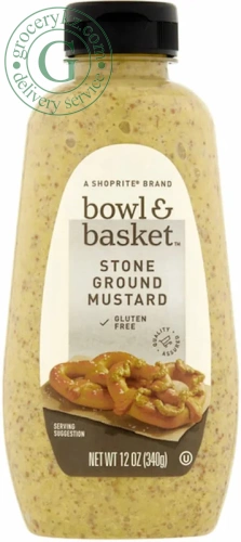 Bowl & Basket stone ground mustard, 340 g