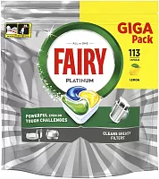 Fairy Platinum dishwasher tablets lemon, 113 tablets