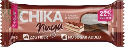 Chikanuga protein bar, tiramisu and nougat, 50 g