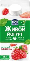 Foodmaster drinking live yogurt, strawberry, 450 g
