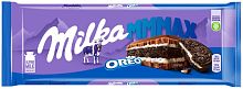 Milka chocolate bar, oreo cookies filling, 300 g