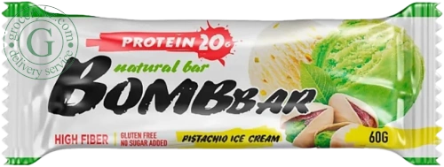 Bombbar protein bar, pistachio icecream, 60 g