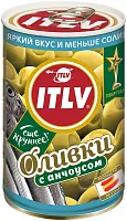 ITLV green olives stuffed with anchovies, 314 ml ITLV green olives stuffed with anchovies, 314 ml