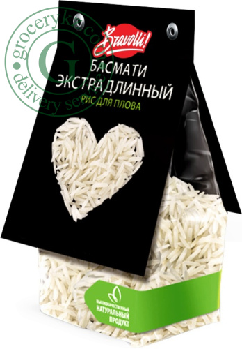 Bravolli long basmati rice, 350 g