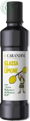 Carandini balsamic sauce with lemon flavor, 250 ml